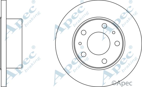 APEC BRAKING Jarrulevy DSK817